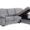 Kipling - Reversible Sleeper Sectional Sofa Chaise - Gray - Image 3