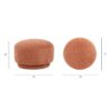 Fuji - Mushroom Footstool Ottoman - Spice Orange - Image 8