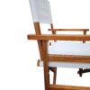 Folding Director Chair Canvas (Set of 2) - White - Image 13