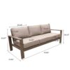 Sofa, Wood Grained - Light Brown - Image 9