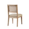 Armless Dining Chair With Cane Back And Upholstered Seat (Set of 2) - Light Brown - Image 11