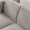 Modern 2291-G Sofa, Comfortable Cloud Sofa, Soft Plush Corduroy Interior With Square Armrests, Living Room Or Bedroom - Gray - Image 9