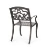 Cast Aluminum Dining Chair With Hand Crafted Details - Copper - Image 7