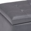 Cosmopolitan - Storage Ottoman - Stone Gray - Image 9
