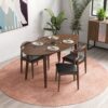 Destiny - Dining Chairs (Set of 2) - Black / Dark Brown - Image 10
