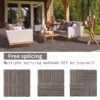Wood Plastic Composite Deck Tiles (Set of 20), Sustainable Composite Decking Resist Rust, Water, Weather, Easy To Diy & Maintain, Ideal For Patios, Balconies, Rooftops - Light Coffee - Image 10