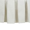 Luciana - Tufted Cocktail Ottoman With Skirt - Antique White - Image 3
