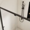 Scalable - Shower Door With 1 / 4" Clear Tempered Glass And Aluminium Alloy Frame - Matte Black - Image 8