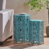 Eliana - Stylish Side Table - Teal - Image 6