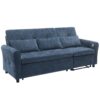 2 In 1 Sofa, 3 Seater Sofa With Sofa Bed And Reversible Recliner - Blue - Image 12