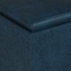 Rockwood - Cube Storage Ottoman With Tray - Distressed Dark Blue - Image 8