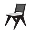 Modern 6 Piece Extendable Dining Table Set With 4 Wicker Back Upholstered Dining Chairs And Long Bench, 2 Removable Leaf - Espresso - Image 20
