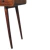 Curved Writing Desk - Chestnut - Image 9