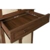 4 Door Cabinet With 1 Drawer, With 4 Adjustable Inner Shelves, Storage Cabinet - Walnut - Image 6