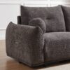 Lamb's Wool 2 Seater Cushion Sofa Comfortable Sofa For Living Room Bedroom And Other Casual Spaces Lamb's Wool Sofa With 2 Cushions And 2 Ball Pillows (Set of 2) - Gray - Image 16