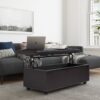 Hamilton - Lift Top Rectangular Storage Ottoman - Tanners Brown - Image 7