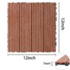 Wood Plastic Composite Deck Tiles (Set of 20), Sustainable Composite Decking Resist Rust, Water, Weather, Easy To Diy & Maintain, Ideal For Patios, Balconies, Rooftops - Mahogany - Image 2