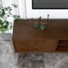 Caroline - Mid-Century Modern Style TV Stand Up To 72" - Brown / Dark Brown - Image 8