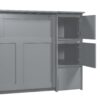 Full Size Murphy Bed With Drawers, Cabinets, And USB Ports - Gray - Image 16
