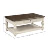 Two Toned Cocktail Table With Storage - Ancient White - Image 6