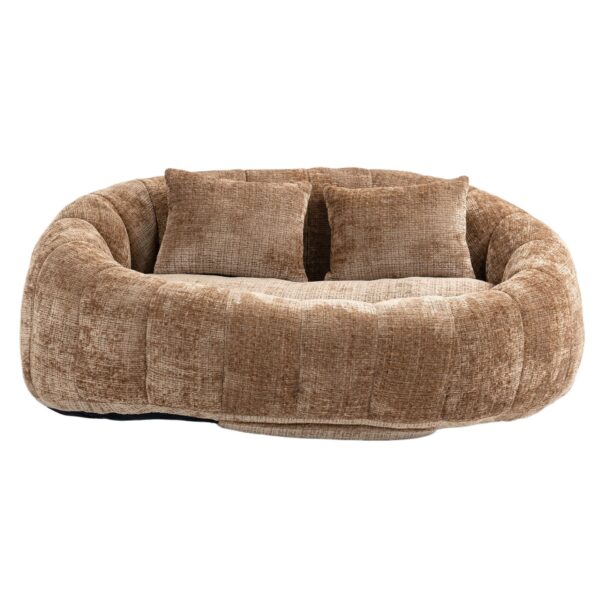 Bean Bag Sofa Lazy Sofa Durable Comfort Lounger High Back Bean Bag Chair Couch - Coffee