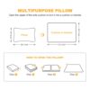Pull Out Sofa Bed, 3 Seat Convertible Sleeper Sofa With 2 In 1 Pillow And Blanket Set Multifunctional Velvet Loveseat Bed - Beige - Image 18