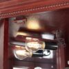 Corner Curio Cabinet With Lights, Adjustable Tempered Glass Shelves, Mirrored Back, Display Cabinet (E26 Light Bulb Not Included) - Cherry - Image 9