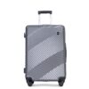 3 Piece Luggage Sets Lightweight Suitcase With Two Hooks, Spinner Wheels, (20/24/28) - Gray - Image 9