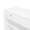 Modern Rattan 3 Door Shoe Rack Cabinet For Entryway Freestanding White Storage Unit In Particle Board - White - Image 18