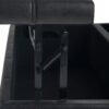 Harrison - Coffee Table Storage Ottoman - Distressed Black - Image 5
