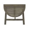 Outdoor 3 Pieces Half Round Folding Bistro Set: Weather Resistant, Space Saving - Gray - Image 7