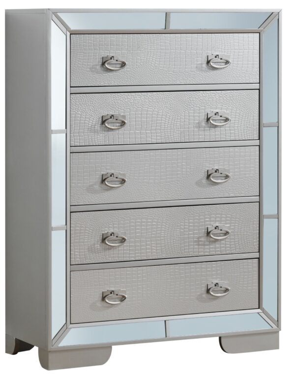 Elegant Contemporary Storage Chest - Champagne