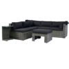 7 Piece Patio Furniture Set With Retractable Canopy Wicker Rattan Sectional Sofa Set Patio Furniture With Washable Cushions For Lawn, Garden, Backyard, Poolside Wicker And Cushion - Gray / Black - Image 12