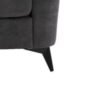 Callie - Woven Fabric Loveseat - Gray - Image 4