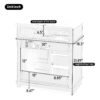 30" Bathroom Vanity With Sink, 1 Tip Out Drawer, 3 Drawers, Door Shelf, Soft Closing Door - Green - Image 11