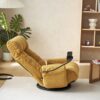 Adjustable Swivel Lounge Chair With 360 Degree Rotating Seat And Headrest Support, Leisure Chair Deck Chair Game Chair For Living Room - Yellow - Image 9