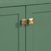 Bathroom Vanity With Single Sink, Combination Under Counter Sink, Bathroom Storage Cabinet With 2 Doors And A Drawer, Soft Closure, Multifunctional Storage - Green - Image 21