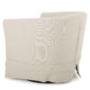Glitter - Upholstered Swivel Chair With Loose Cover And Curved Back - Natural - Image 6