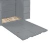 Twin Size Murphy Bed With Drawers, Cabinets, USB Ports Material - Gray - Image 16