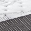 10" Twin Long Quilted Hybrid Mattress, Medium Firm - Black / White - Image 5
