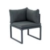 4 Piece L-Shaped Patio Wicker Outdoor 5 Seater Sectional Sofa Seating Group Conversation Sets With Side Table & Cushions - Dark Gray - Image 18