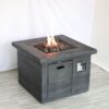 Fiber Reinforced Propane / Natural Gas, Fire Pit Table - Charcoal - Image 9