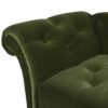 Samuel - Tufted Roll Arm Chaise Lounge - Olive Green - Image 9