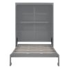 Full Size Murphy Wall Bed & Shelves - Gray - Image 4