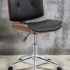 Camila - Synthetic Leather Office Chair - Black - Image 14