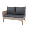 3 Piece Patio Sectional Wicker Rattan Outdoor Furniture Sofa Set Natural Wicker And Cushion - Yellow / Dark Gray - Image 13