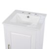 Modern 20.3" Bathroom Vanity With Sink, Functional Drawer, Soft Closing Door - White - Image 23