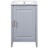 Modern 20.3" Bathroom Vanity With Sink And Functional Storage - Gray - Image 14