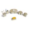 Marble Bathroom Accessories Set, Natural Stone - Beige / Gold / Beige / Yellow - Image 6