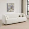 Anna - French Boucle Sofa - White - Image 3